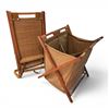Image 1 : Set of 2 Assorted Laundry Hampers - one needs Repairs