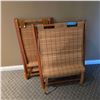 Image 2 : Set of 2 Assorted Laundry Hampers - one needs Repairs