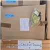 Image 2 : Box of New Organic 100% Cotton Wash Cloth, Cactus, Size 30x30 cm (Approx. 159 Pcs) - R.V. $19.99/pcs