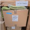Image 2 : Box of New Organic Towels, Bath Towels, Cactus, Size 70x132 cm (Approx. 30 Pcs) - R.V. $89.99/pcs
