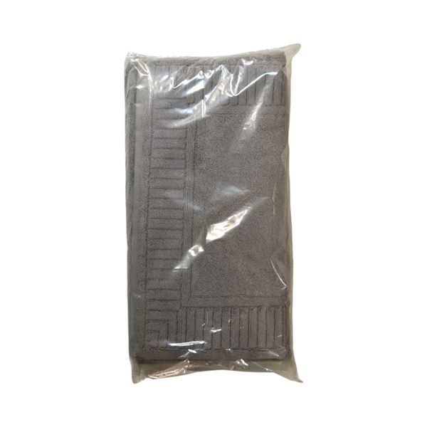 Box of New Terry Feet Towels, Slate, Size 50x76 cm (Approx. 17 Pcs) - R.V. $59.99/pcs