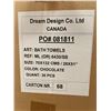 Image 2 : Box of New Bath Towels, Chocolate, Size 70x132 cm (Approx. 30 Pcs) - R.V. $89.99/pcs