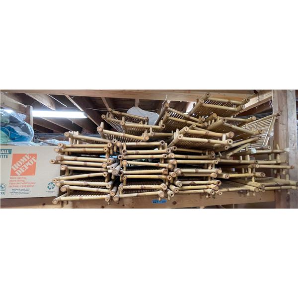 Group of Bamboo Display Racks