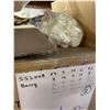 Image 3 : Shelf of Uline Tubes, Plastic Lids, and More