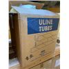 Image 4 : Shelf of Uline Tubes, Plastic Lids, and More