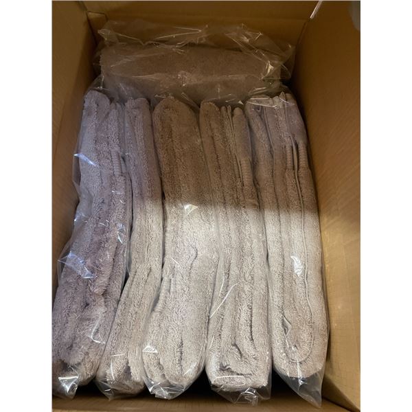 Box of New Bath Sheets, Taupe, Size 90x182 cm (6 Pcs) - R.V. $129.99/pcs