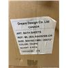Image 2 : Box of New Bath Sheets, Taupe, Size 90x182 cm (6 Pcs) - R.V. $129.99/pcs
