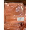 Image 2 : Group of New Organic 100% Cotton Face Towel, Coral, Size 30x30 cm - R.V. $19.99/pcs