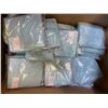 Image 1 : Group of New Organic 100% Cotton Face Towel, Sky, Size 30x30 cm - R.V. $19.99/pcs