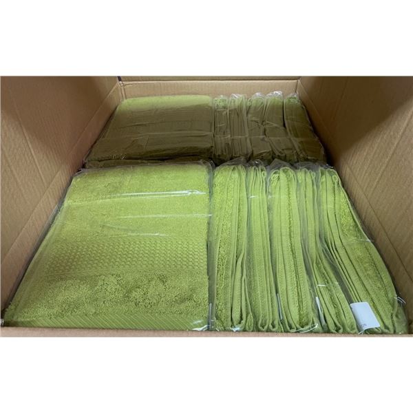 Box of New Organic 100% Cotton Hand Towel, Cactus, Size 40x76 cm (Approx. 39 Pcs) - R.V. $38.99/pcs