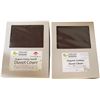 Image 1 : 14-Pcs New Organic Cotton Sateen Duvet Cover, Brown (Assorted Sizes)