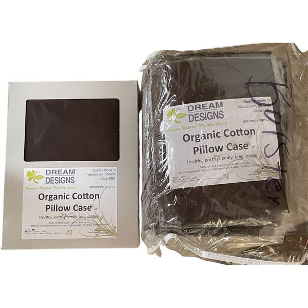 11-Pcs New Organic Cotton Pillow Case, 2-Bag Single Pillow Case, Brown (Sizes and Types May Vary)