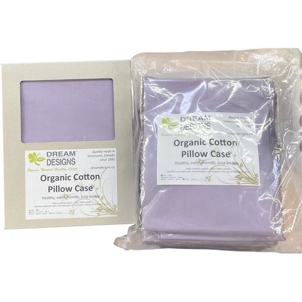 11-Pcs New Organic Cotton Pillow Case, 3-Bag Single Pillow Case, Lavender (Sizes and Types May Vary)