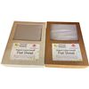 Image 1 : 10-Pcs New Organic Cotton Sateen Flat Sheet, Light Grey (Assorted Sizes, Primarily Queen)