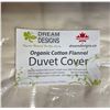 Image 2 : 3-Pcs Organic Cotton Flannel Duvet Cover (Double)