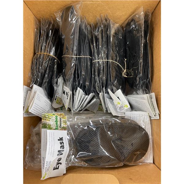 Box of Cotton Eye Masks - Bamboo Charcoal