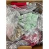 Image 2 : Group of Organic Hankies, Laundry Detergent Paper Bags, Fabric, and More