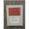 Image 2 : Group of New Organic Cotton Sateen Sham, and Pillow Case, Red (Sizes and Types May Vary)