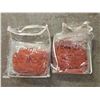 Image 2 : Group of New Organic Cotton Pillow Case and Peanut Case - Red (Sizes and Types May Vary)
