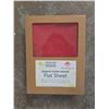 Image 2 : Group of New Organic Cotton Sateen Flat Sheet - Red (Sizes May Vary)