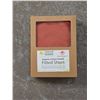 Image 3 : Group of New Organic Cotton Sateen Fitted Sheet - Red (Sizes May Vary)