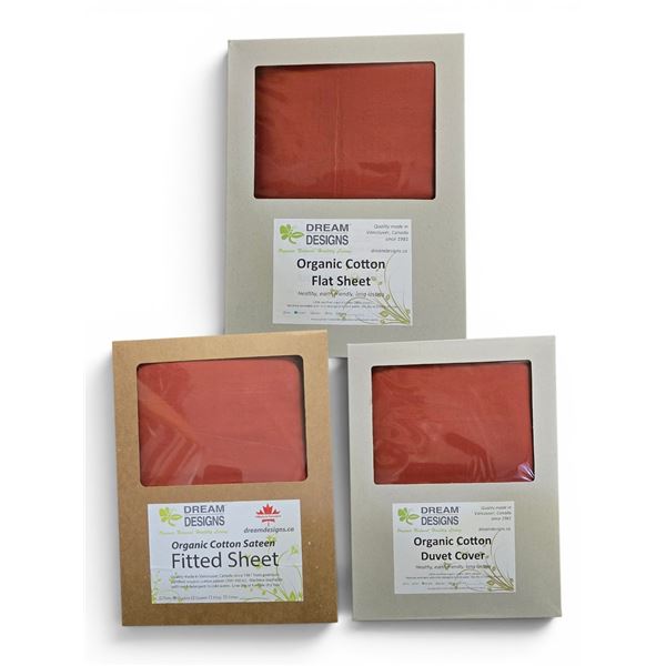 Group of New Organic Cotton Mixed Items - Red (Sizes and Types May Vary)