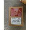Image 2 : Group of New Organic Cotton Duvet Cover - Red (Sizes and Types May Vary)