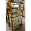 Image 2 : 5-Pcs Office Lot: Wooden Shelf (Shelf H64"), Desk (W48" x 29"), Chair, 2 Filing Cabinets