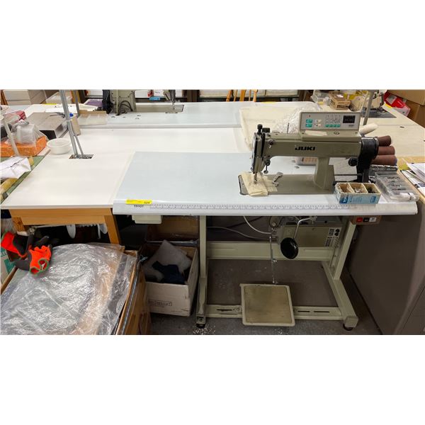 Juki DDL-5550-6 Industrial Sewing Machine with Table (approx. 47" x 21") -Includes L-shape Table W64