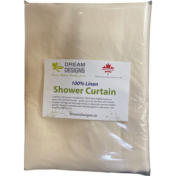 45-Pcs New 100% Linen Shower Curtain (Mixed - Sizes and Types May Vary)