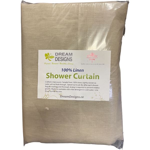 34-Pcs New 100% Linen Shower Curtain (Mixed - Sizes and Types May Vary)