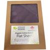 Image 1 : 10-Pcs New Organic Cotton Flat Sheet, Violet (Mixed - Sizes and Types May Vary)