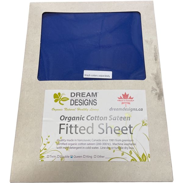 16-Pcs New Organic Cotton Fitted Sheet, 2-Bag Pillow Case, Midnight (Mixed - Sizes and Types May Var