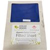Image 1 : 16-Pcs New Organic Cotton Fitted Sheet, 2-Bag Pillow Case, Midnight (Mixed - Sizes and Types May Var