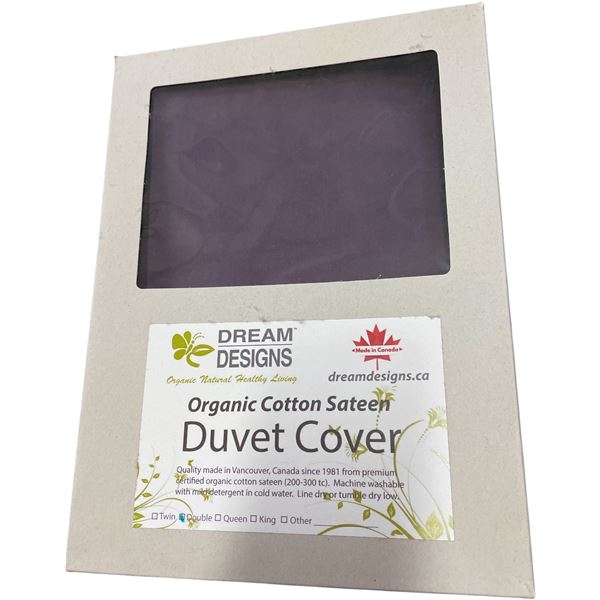 10-Pcs New Organic Cotton Duvet Cover, Violet (Primarily King)- Sizes and Types May Vary)