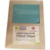 Image 1 : 7-Pcs New Organic Cotton Fitted Sheet, Seaglass (Primarily Twin) - Sizes and Types May Vary)
