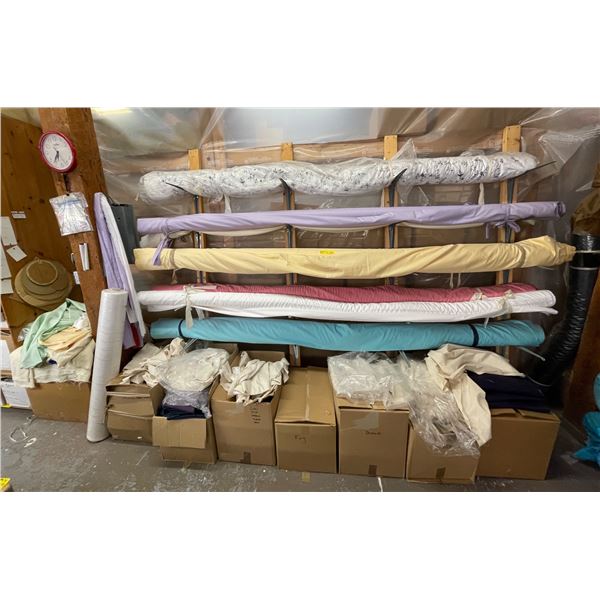 Large Group of Fabric Rolls  (Must Take All)