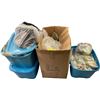 Image 1 : Assorted Box of Hemp Napkins and Patterned Fabrics