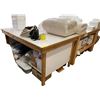 Image 1 : 4-Pcs Large Wooden Tables, Approx. H37" x 72"x 48" / H37" x 72" x 62" (2) / H30" x 45" x 78" - Table