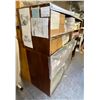 Image 2 : Wooden Shelves, Approx. H41" x W30" x D24" (3) / 24" x 24" x 96" - Contents not included