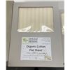 Image 2 : 26-Boxes New Organic Cotton Flat Sheet (Colour, Sizes and Types May Vary)