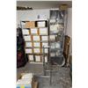 Image 1 : Furniture Lot - includes 7-Tier Metal Shelf, 6-Tier 8" H Wooden Shelf, Metal & Wood Display Stand, T
