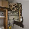 Image 3 : Room Content Lot - includes Assorted Fabrics, Wooden Mirror, Set of 4 Folding Chairs & More