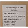 Image 2 : Organic Cotton Bath Sheets, Ivory - Size: 35" x 72", 600 GSM / approx. Quant: 6 pcs (1 Box). R.V. $1