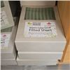 Image 3 : Organic Cotton 280tc Sateen, Green, Fitted Sheets - approx. 16pcs /  Various Sizes:  King (x6) / Dou