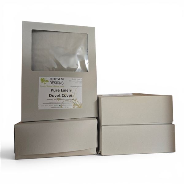 Pure Linen, Oat, Duvet Covers - approx. 4 pcs / Various Sizes:  King (x2) / Double (x2). R.V. $ (Ran