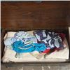 Image 2 : 100% Wool Duvet, All Season (Sample) & Blue Chest with Content - includes Assorted Fabrics & More