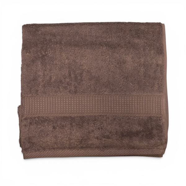Organic Cotton Bath Sheets, Chocolate - Size: 35" x 72", 600 GSM / approx. Quant: 12 pcs (1 Box). R.