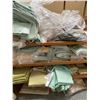 Image 3 : Large Group of Hemp Shower Curtains, Assorted Folded Fabrics and Textiles - with Shelf (Approx. W60"