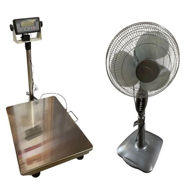 Floor Scale and Fan